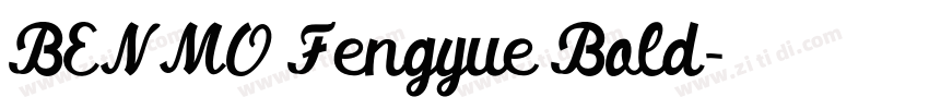 BENMO Fengyue Bold字体转换